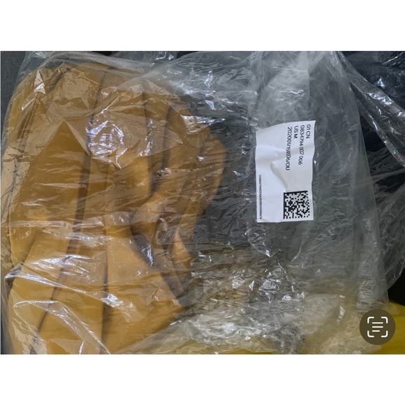 H & M Dark Yellow Long Satin Dress size M - Picture 3 of 5